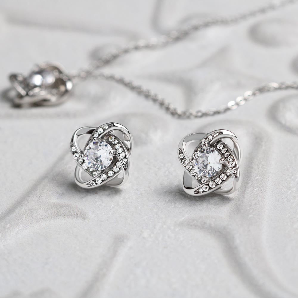 Granddaughter Necklace I Hope You Dance Gift For Granddaughter Love Knot With Free Earrings