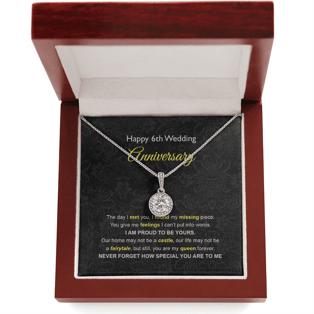 Wife Necklace, 6th Wedding Anniversary Necklace Gift Ideas For Wife Eternal Hope Necklace