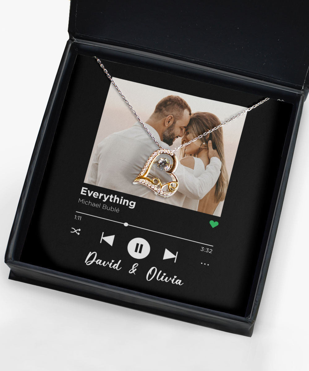 Everything Custom Spotify Code With Couple Photo And Song Card Love Dancing Necklace Anniversary Gifts For Her Toptrendygear