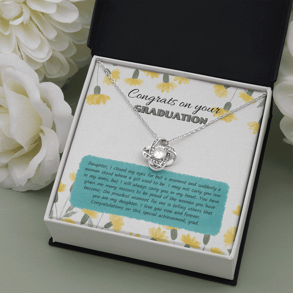 Congratulations On This Special Achievement Love Knot Necklace Gift For Her Toptrendygear