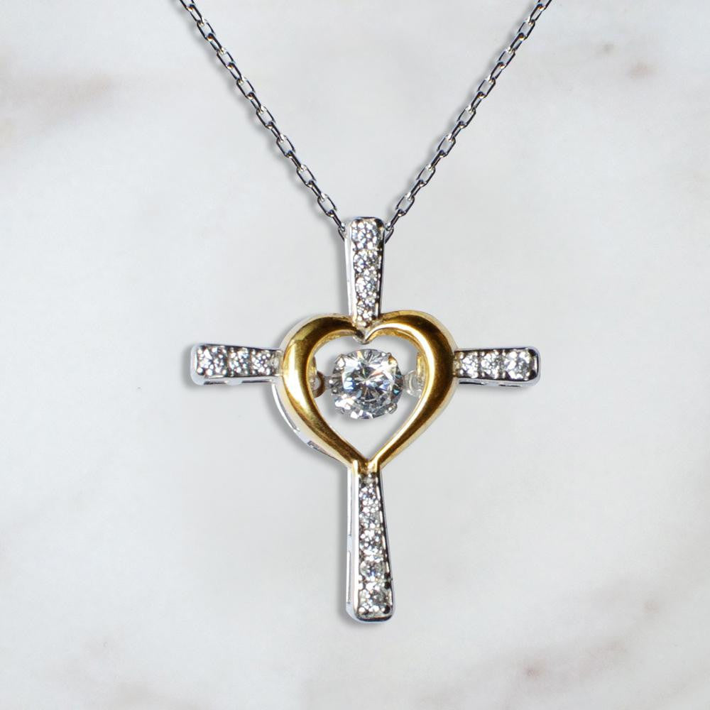 No Matter What Age I Will Always Need You Custom Name Cross Dancing Necklace Gift For Mom From Son Toptrendygear