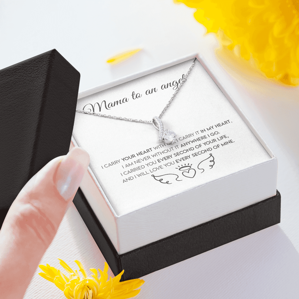 Mama To An Angel, Miscarriage Keepsake, Angel Baby, Pregnancy Loss, Bereavement Gift Alluring Beauty Necklace
