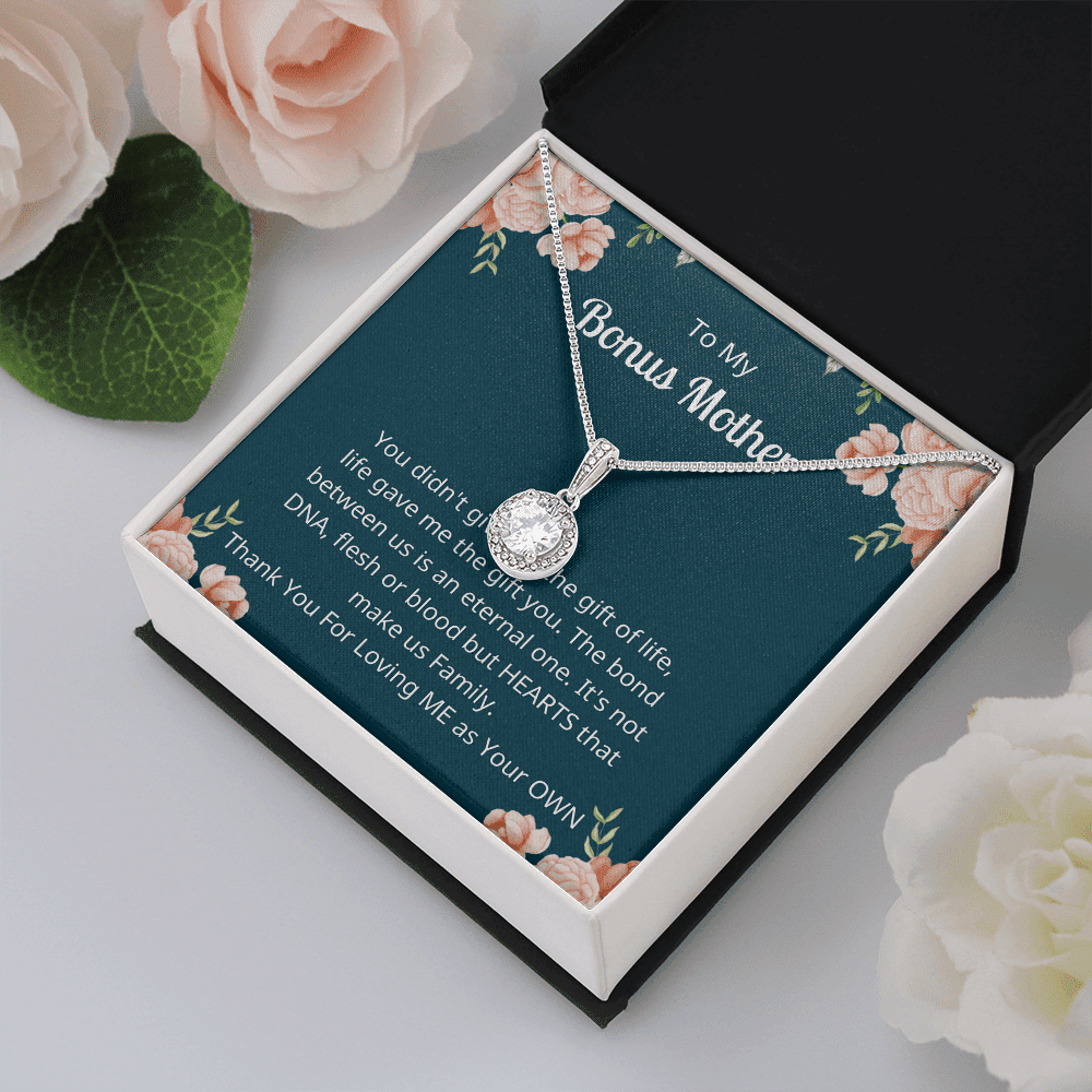 Thank You For Loving Me As Your Own Gift For Bonus Mother Eternal Hope Necklace