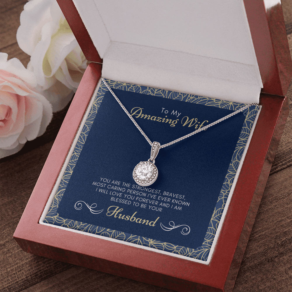 To My Amazing Wife I Am Blessed To Be Yours Eternal Hope Necklace Toptrendygear
