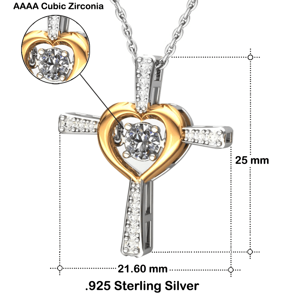 No Matter What Age I Will Always Need You Custom Name Cross Dancing Necklace Gift For Mom From Son Toptrendygear