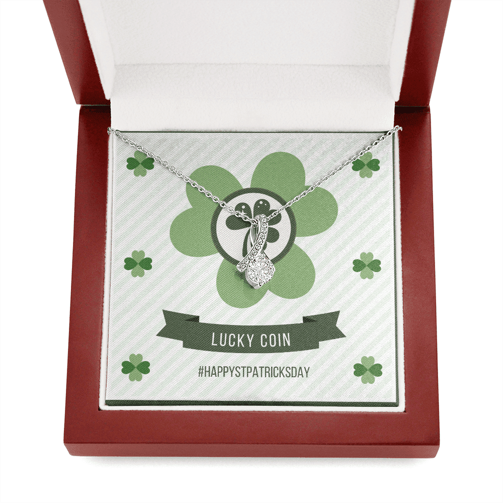 Lucky Day Happy Patrick's Day Alluring Beauty Necklace Gift For Her Toptrendygear