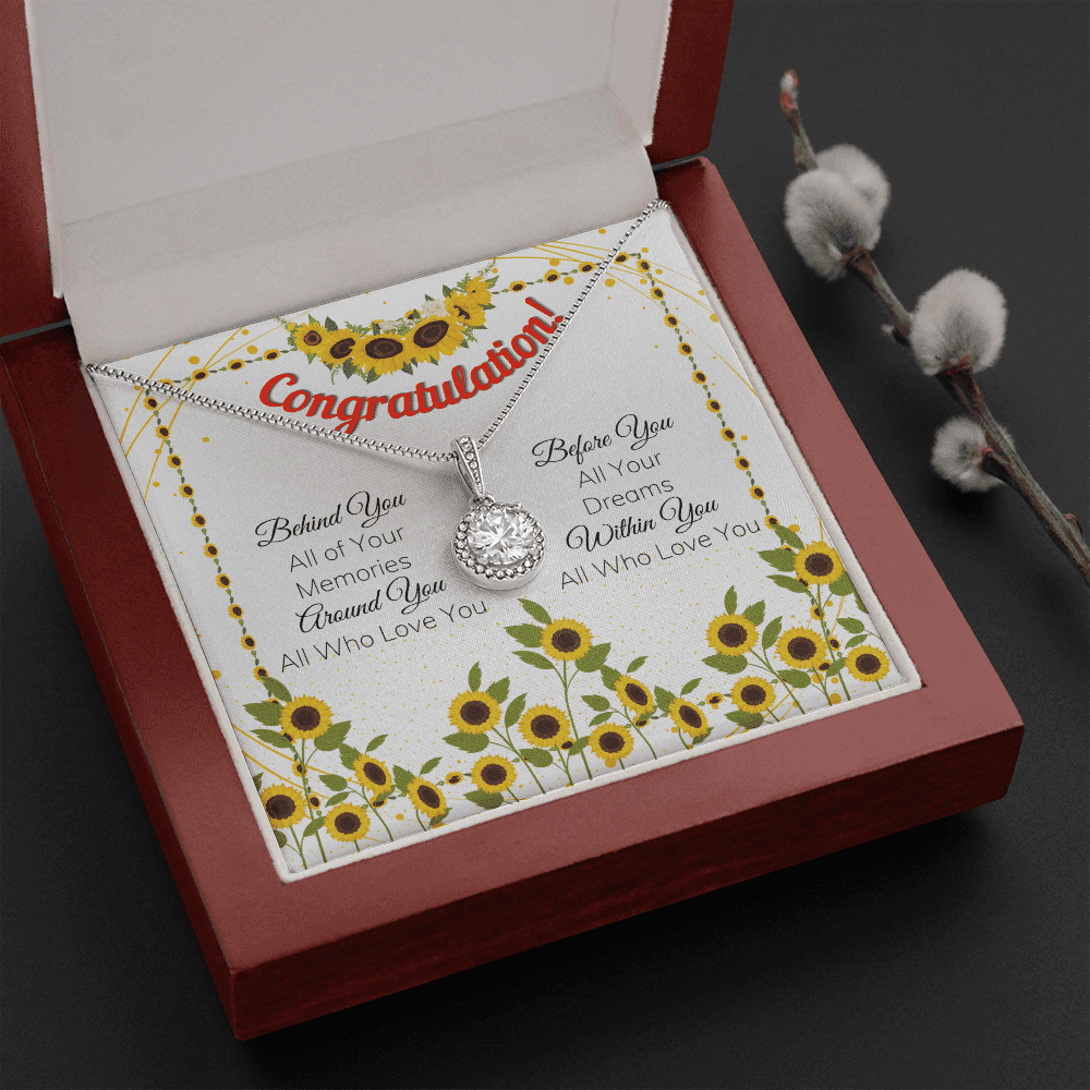 Before You All Your Dreams Eternal Hope Necklace Graduation Gift For Daughter Toptrendygear