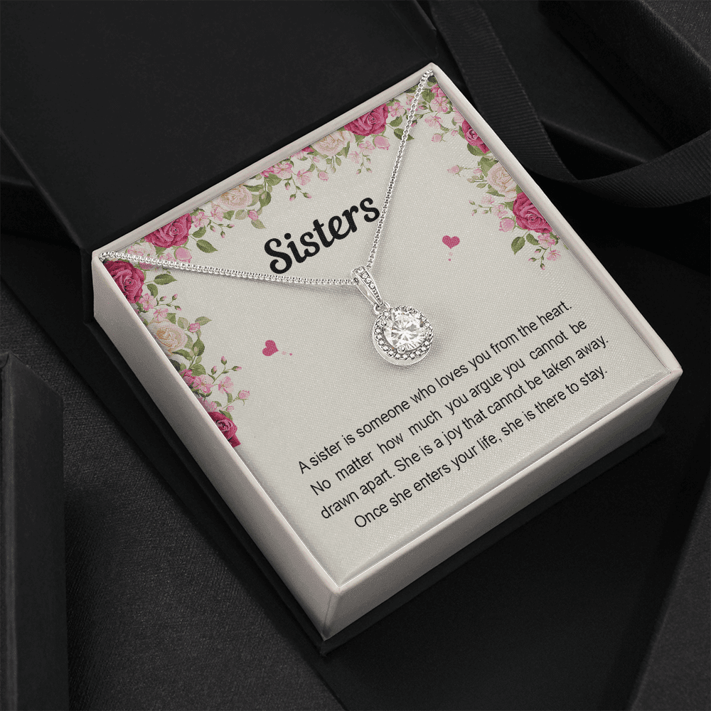 Sister Necklace Someone Who Loves You From The Heart Best Gift For Sister Eternal Hope Necklace