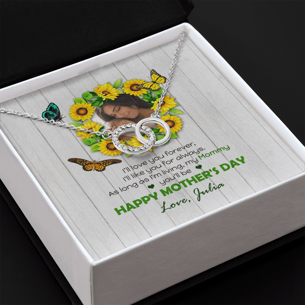I Will Like You For Always Custom Name And Photo Perfect Pair Necklace Gift For Mom From Daughter Happy Mother's Day Toptrendygear