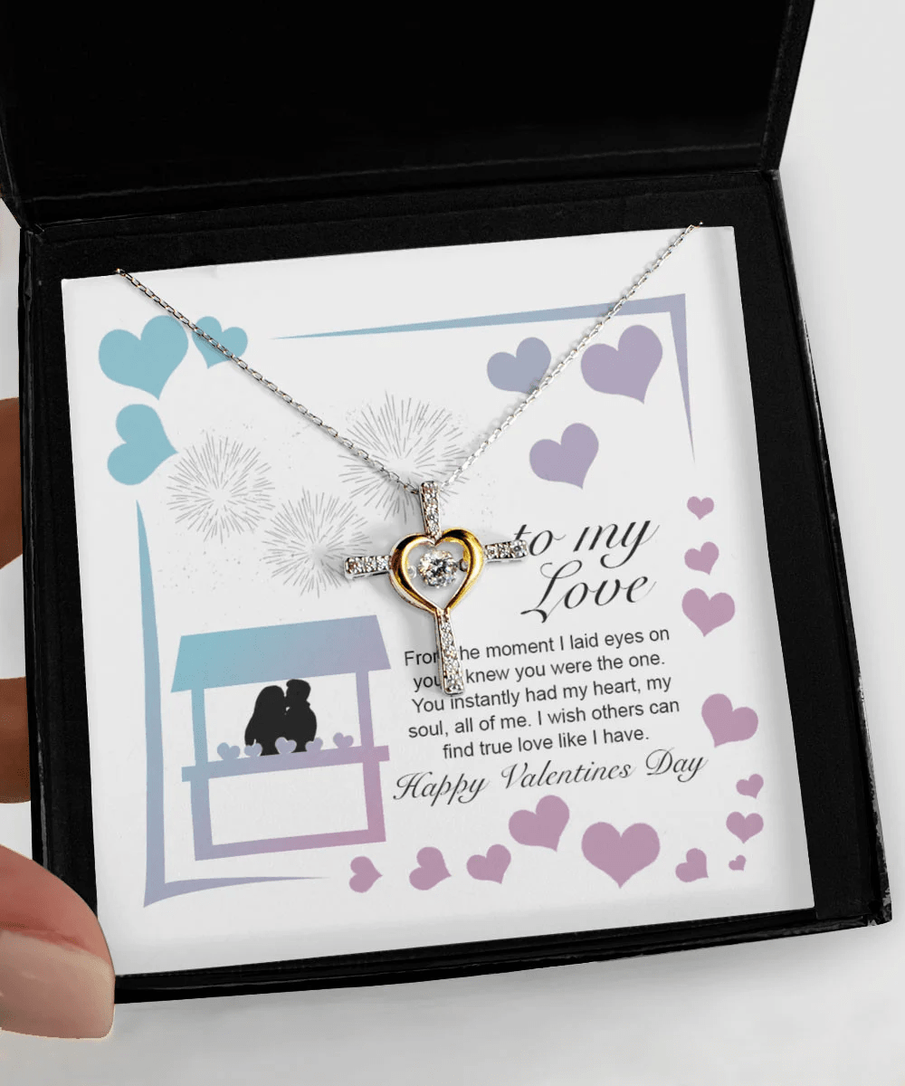 Valentine's Day Necklace I Wish Others Can Find True Love Like I Have Gift For Her Cross Dancing Necklace Toptrendygear
