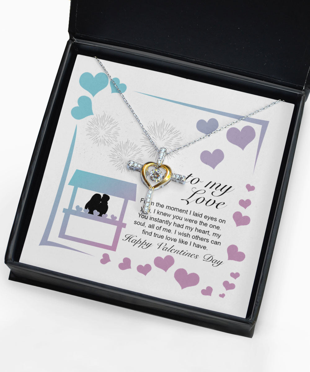 Valentine's Day Necklace I Wish Others Can Find True Love Like I Have Gift For Her Cross Dancing Necklace Toptrendygear