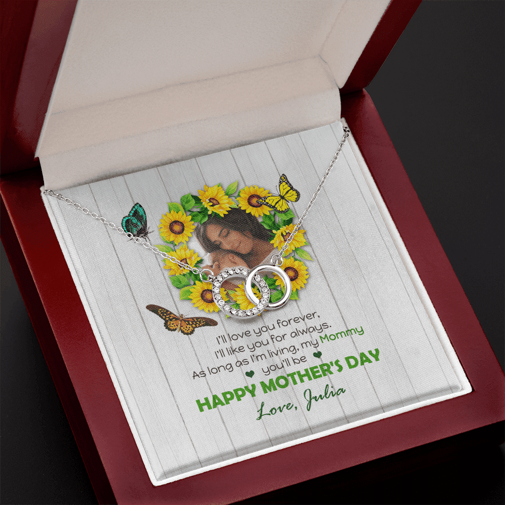 I Will Like You For Always Custom Name And Photo Perfect Pair Necklace Gift For Mom From Daughter Happy Mother's Day Toptrendygear