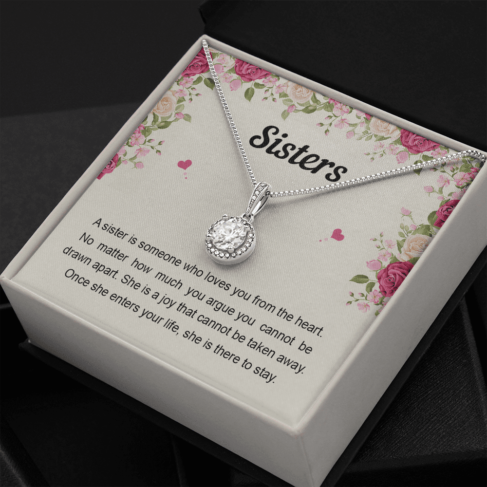 Sister Necklace Someone Who Loves You From The Heart Best Gift For Sister Eternal Hope Necklace