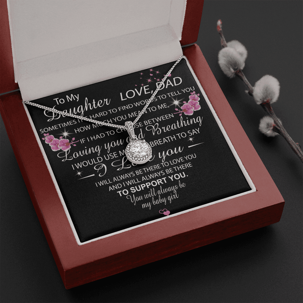 Always Be There To Support You Gift For Daughter Eternal Hope Necklace