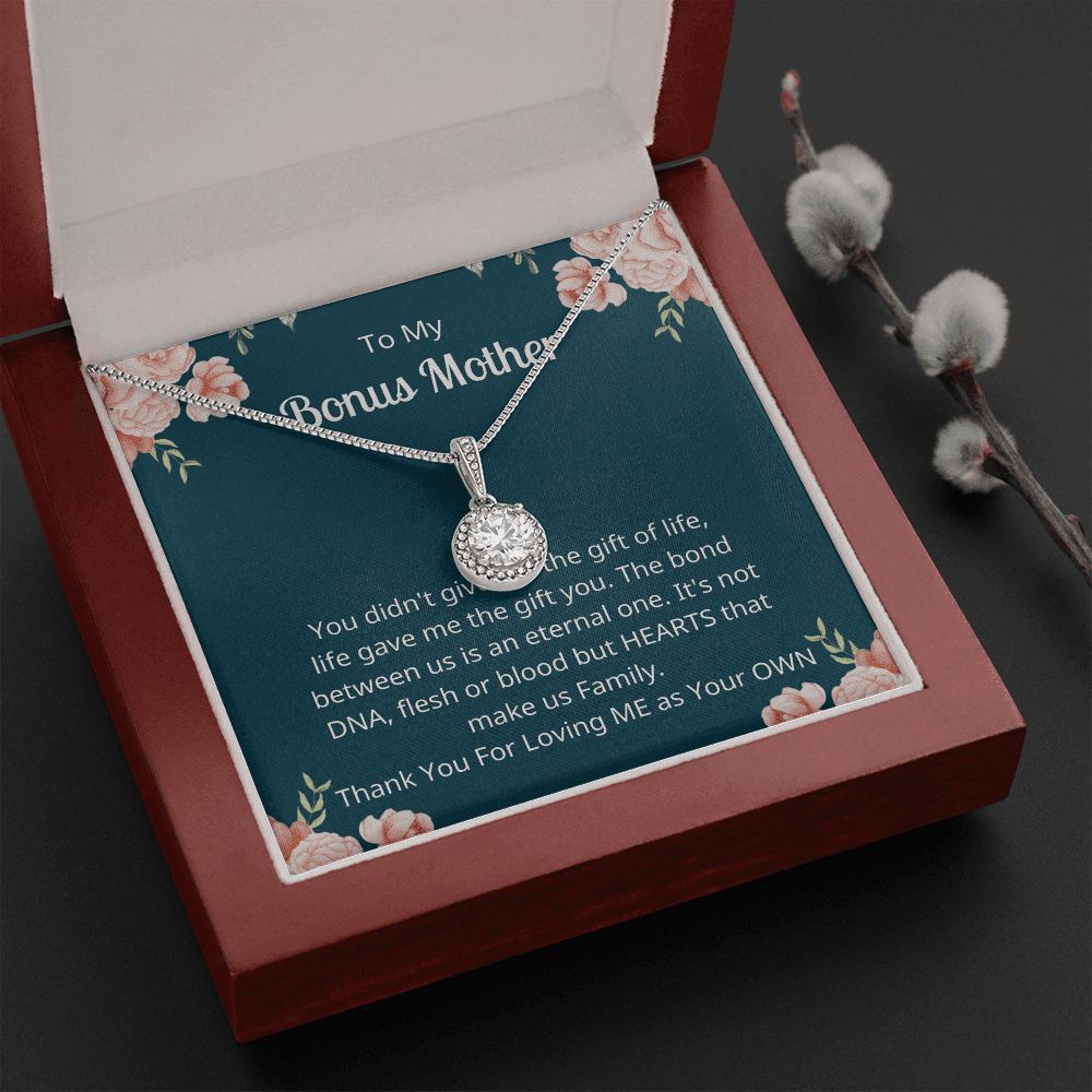Thank You For Loving Me As Your Own Gift For Bonus Mother Eternal Hope Necklace