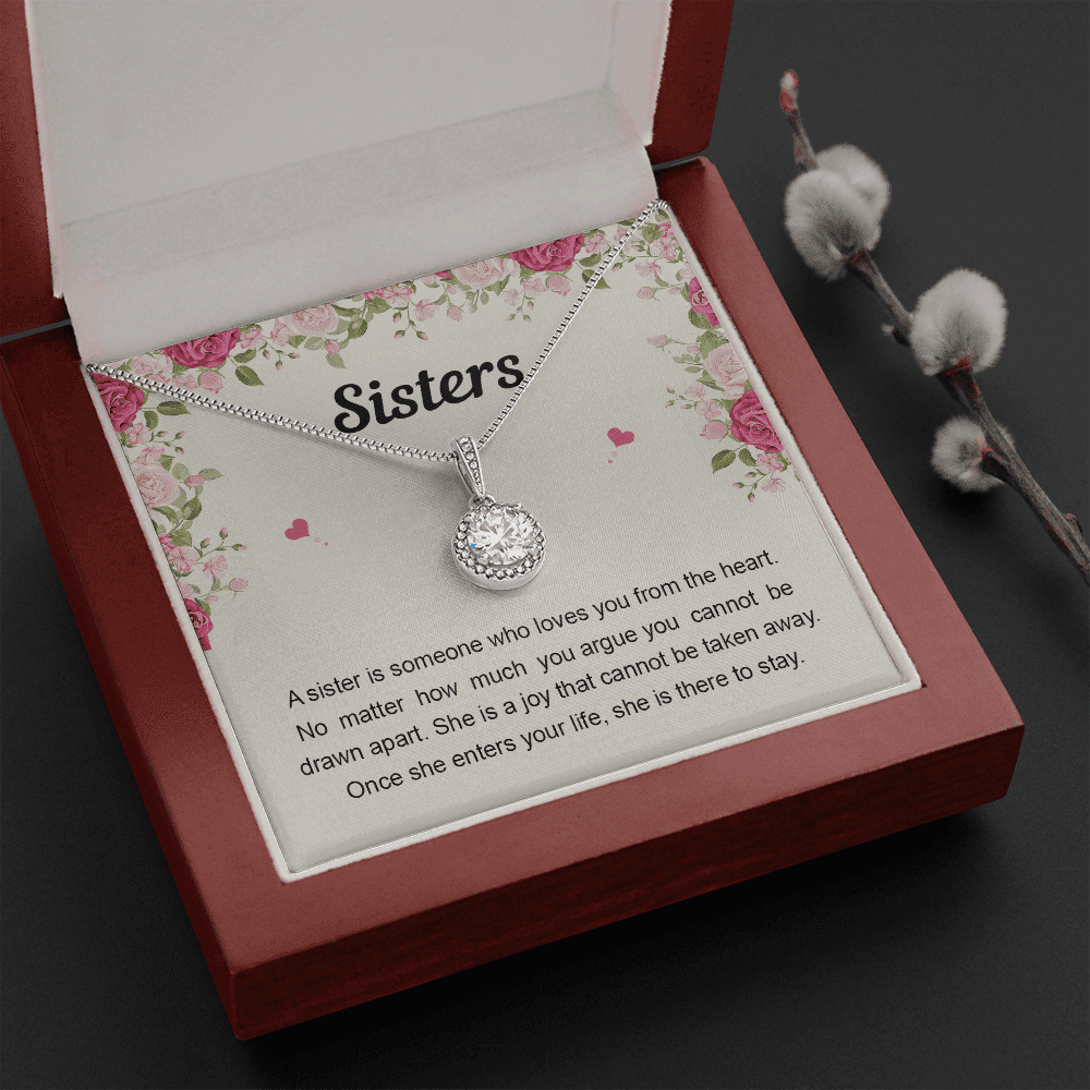 Sister Necklace Someone Who Loves You From The Heart Best Gift For Sister Eternal Hope Necklace