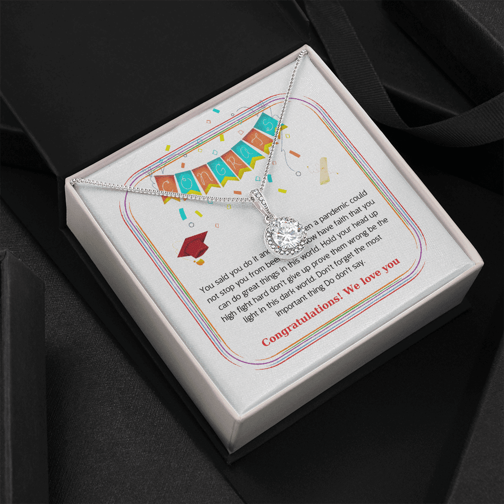 Congratulations We Love You Eternal Hope Necklace Graduation Gift For Daughter Toptrendygear