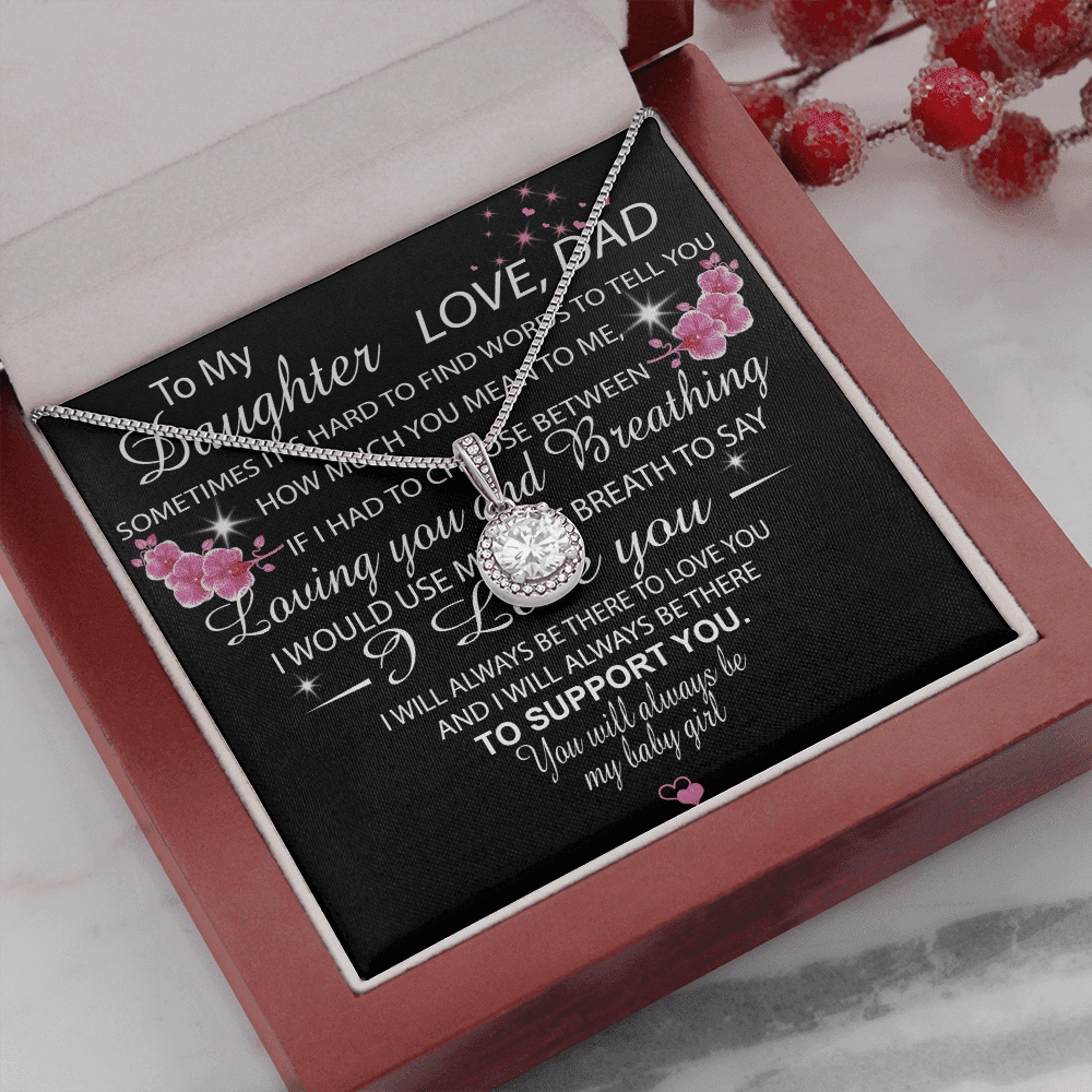 Always Be There To Support You Gift For Daughter Eternal Hope Necklace