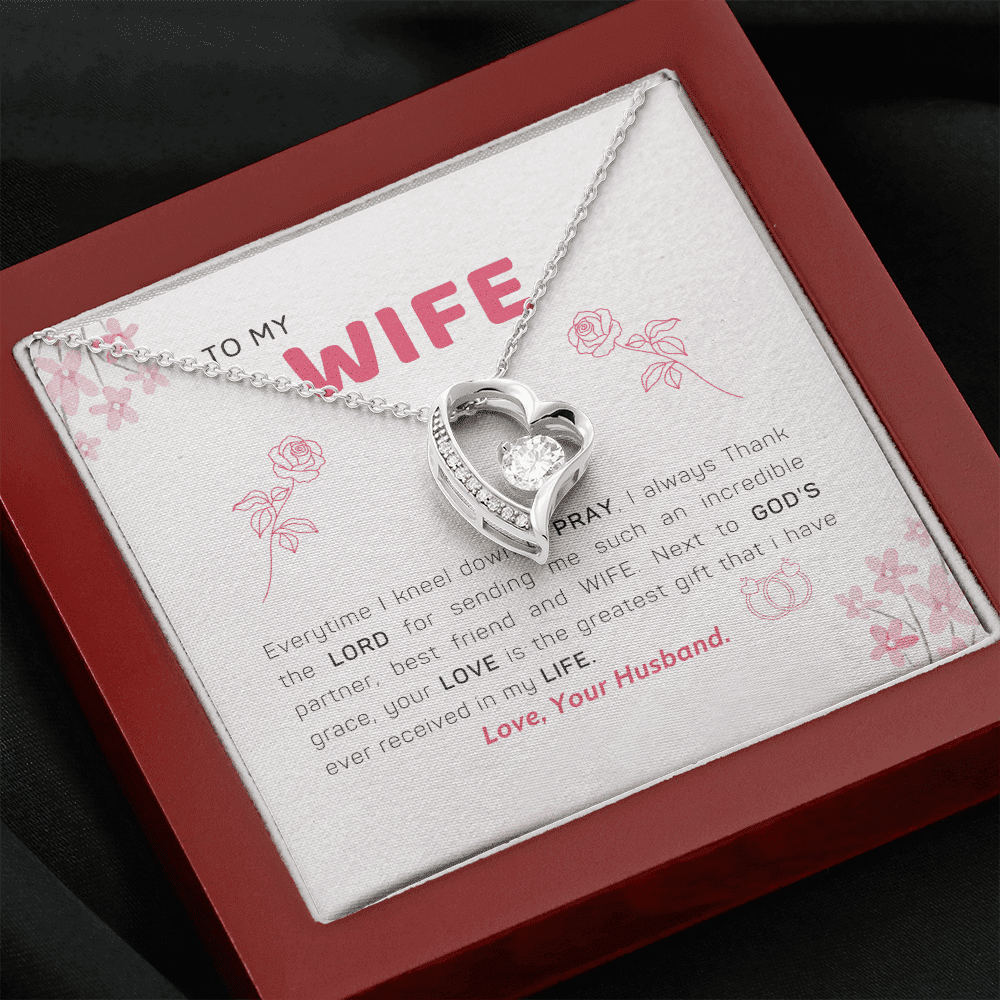 To My Wife I Thank The Lord Forever Love Necklace Toptrendygear