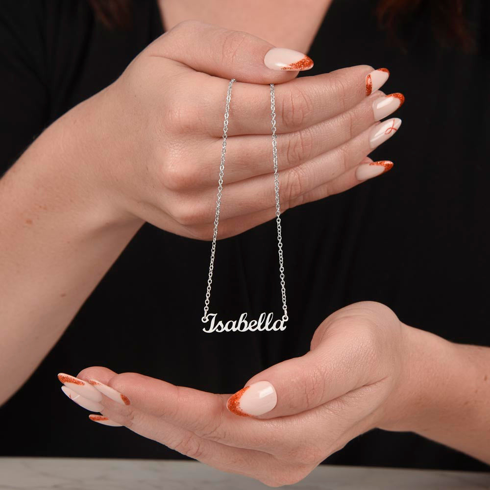 Daughter Necklace, To My Daughter I Will Always Be Here To Support You Personalized Name Necklace