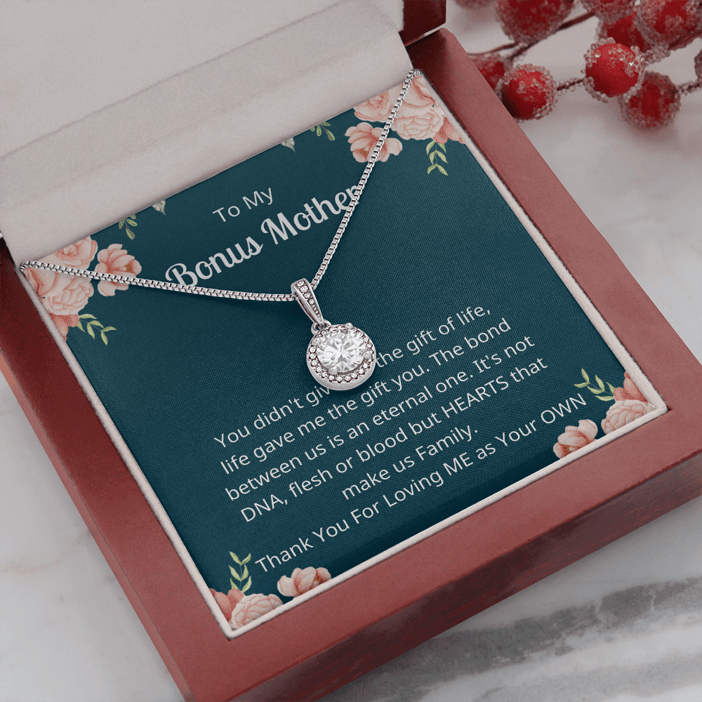 Thank You For Loving Me As Your Own Gift For Bonus Mother Eternal Hope Necklace