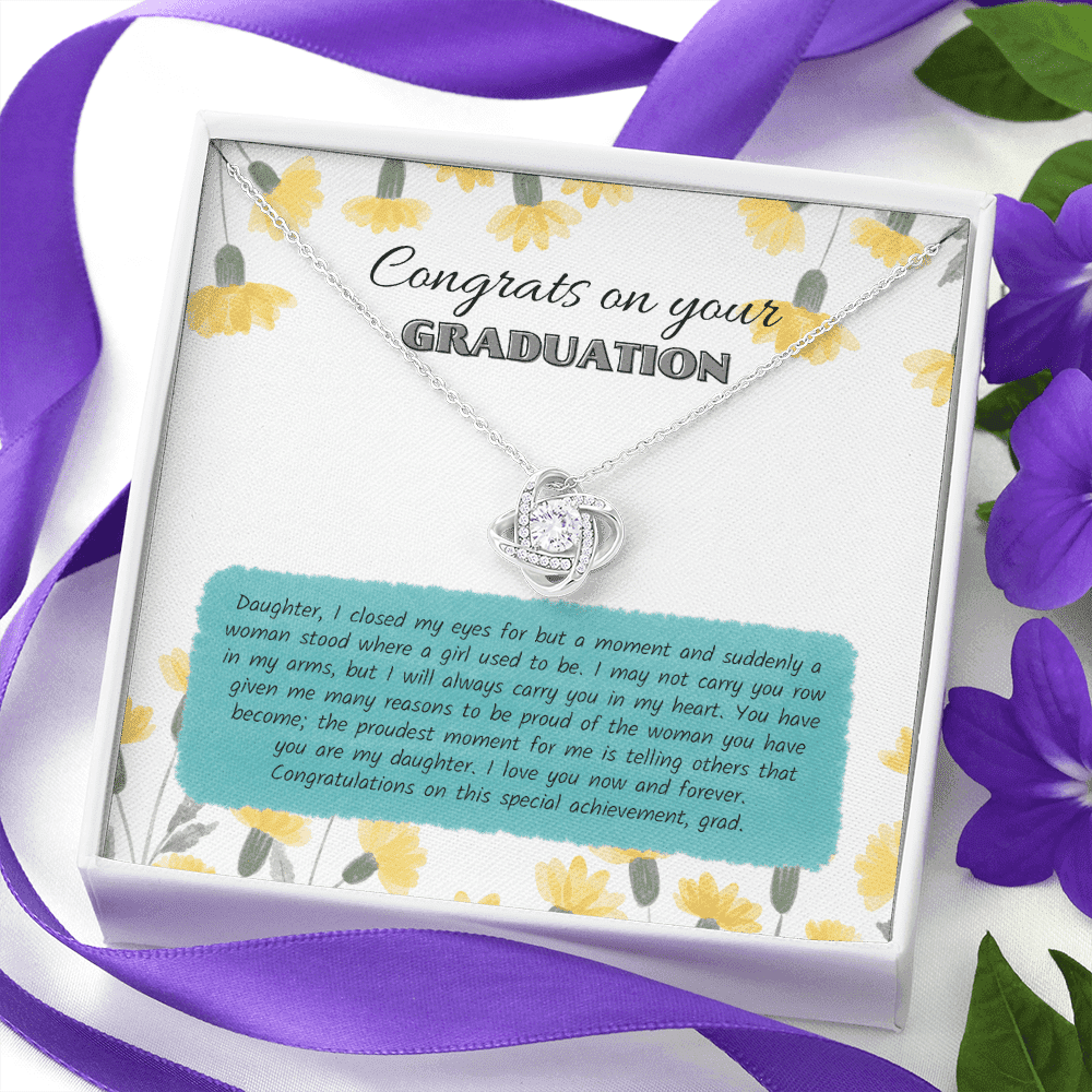 Congratulations On This Special Achievement Love Knot Necklace Gift For Her Toptrendygear