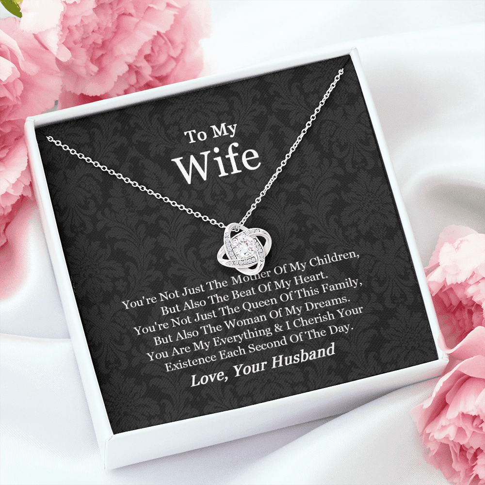 Gift For Wife From Husband You Are My Everything Love Knot Necklace