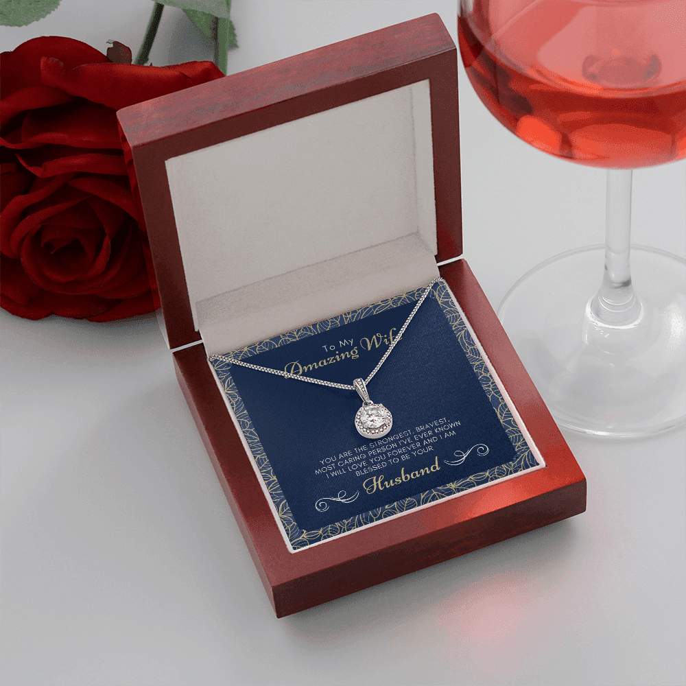 To My Amazing Wife I Am Blessed To Be Yours Eternal Hope Necklace Toptrendygear