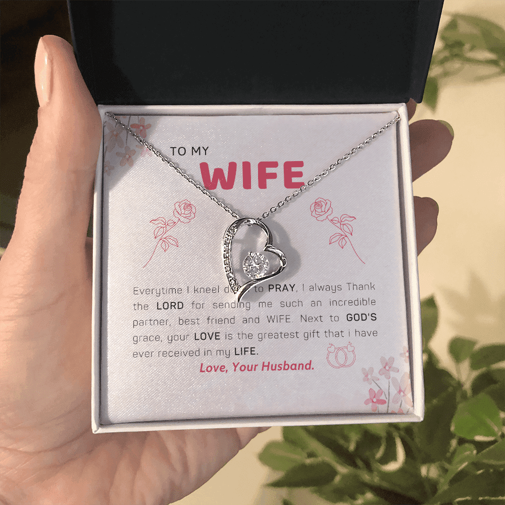 To My Wife I Thank The Lord Forever Love Necklace Toptrendygear