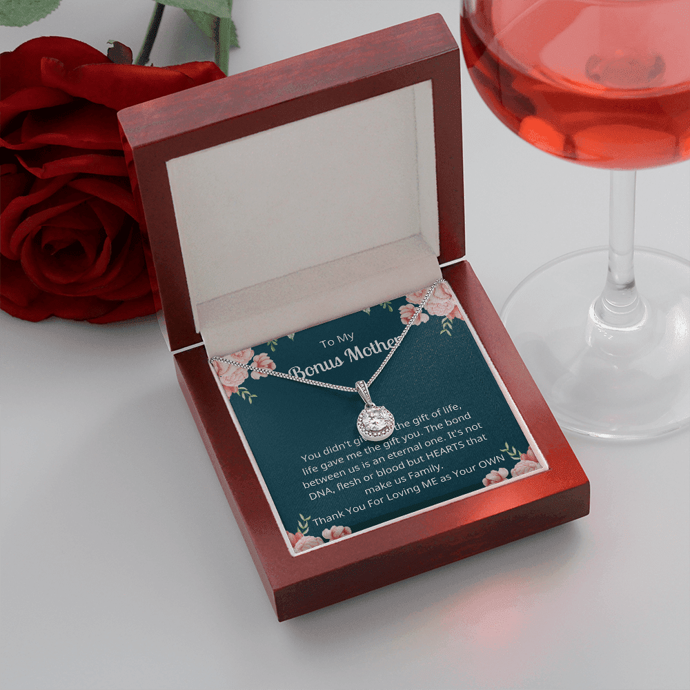 Thank You For Loving Me As Your Own Gift For Bonus Mother Eternal Hope Necklace