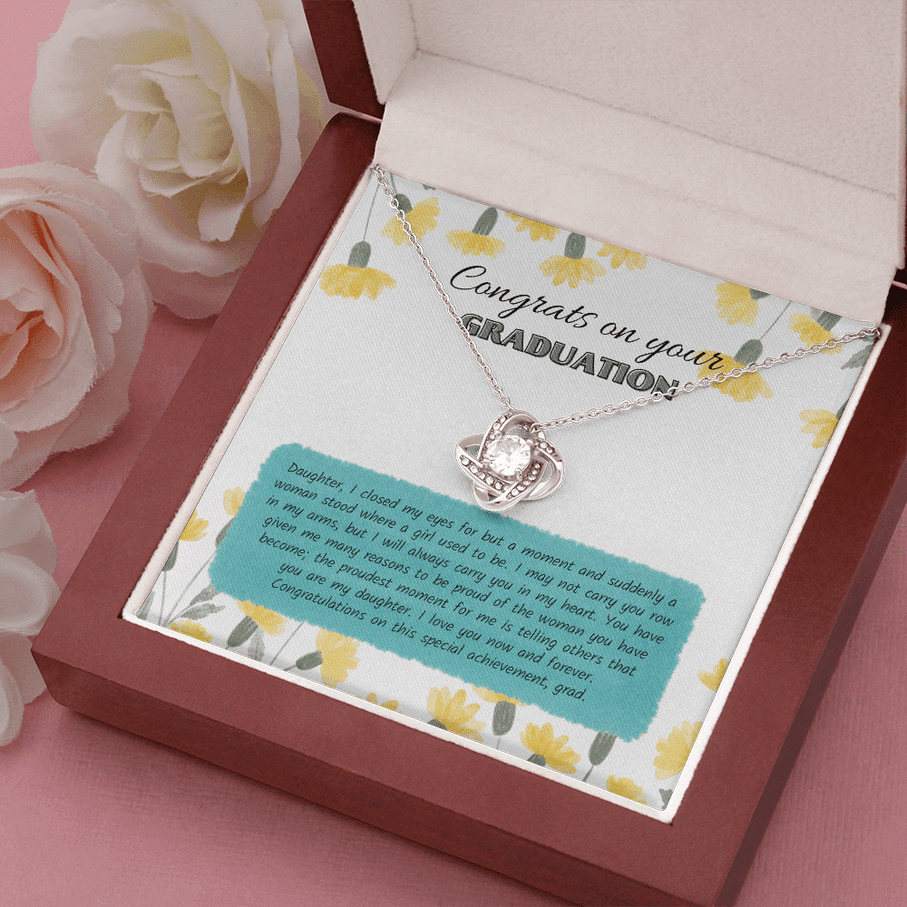 Congratulations On This Special Achievement Love Knot Necklace Gift For Her Toptrendygear