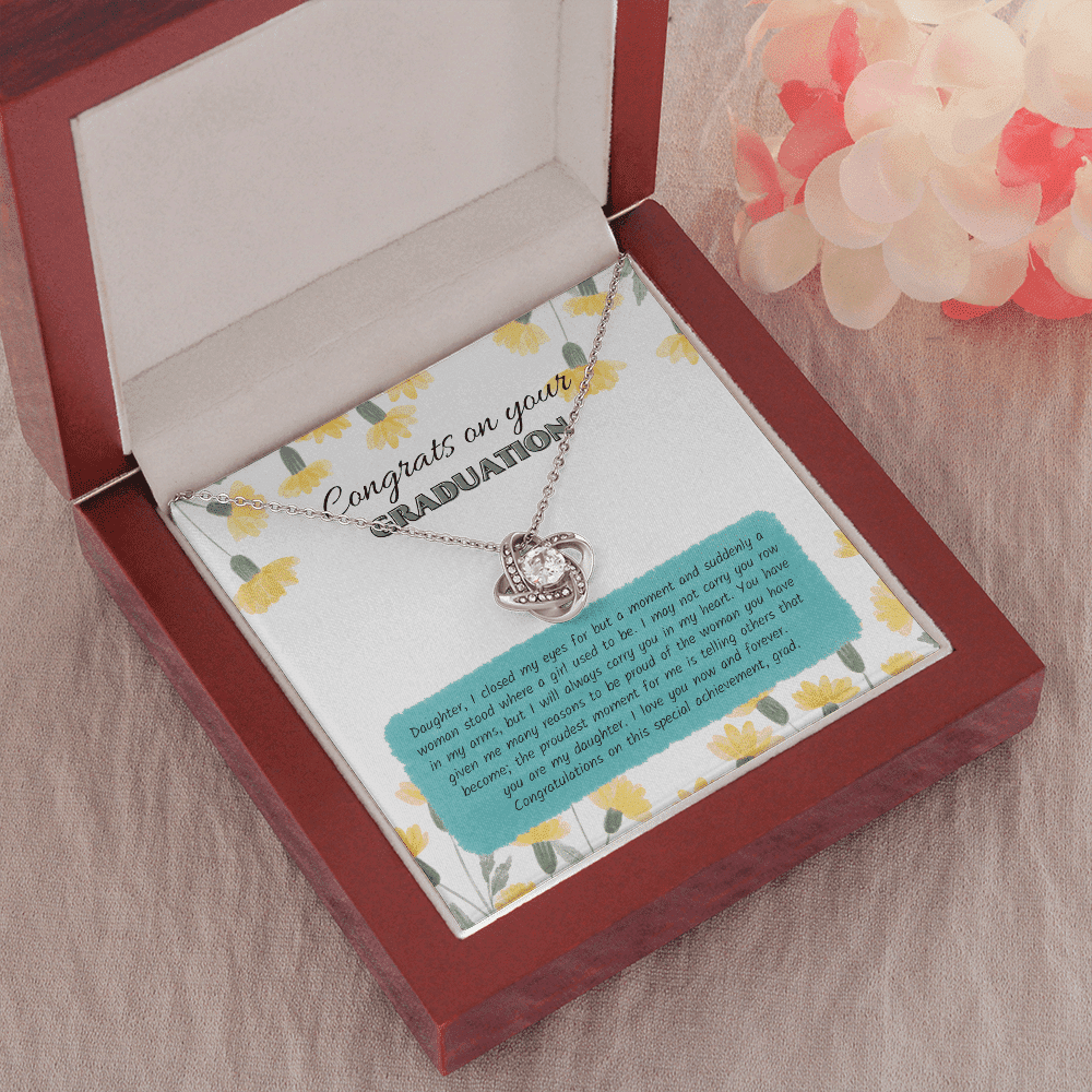 Congratulations On This Special Achievement Love Knot Necklace Gift For Her Toptrendygear