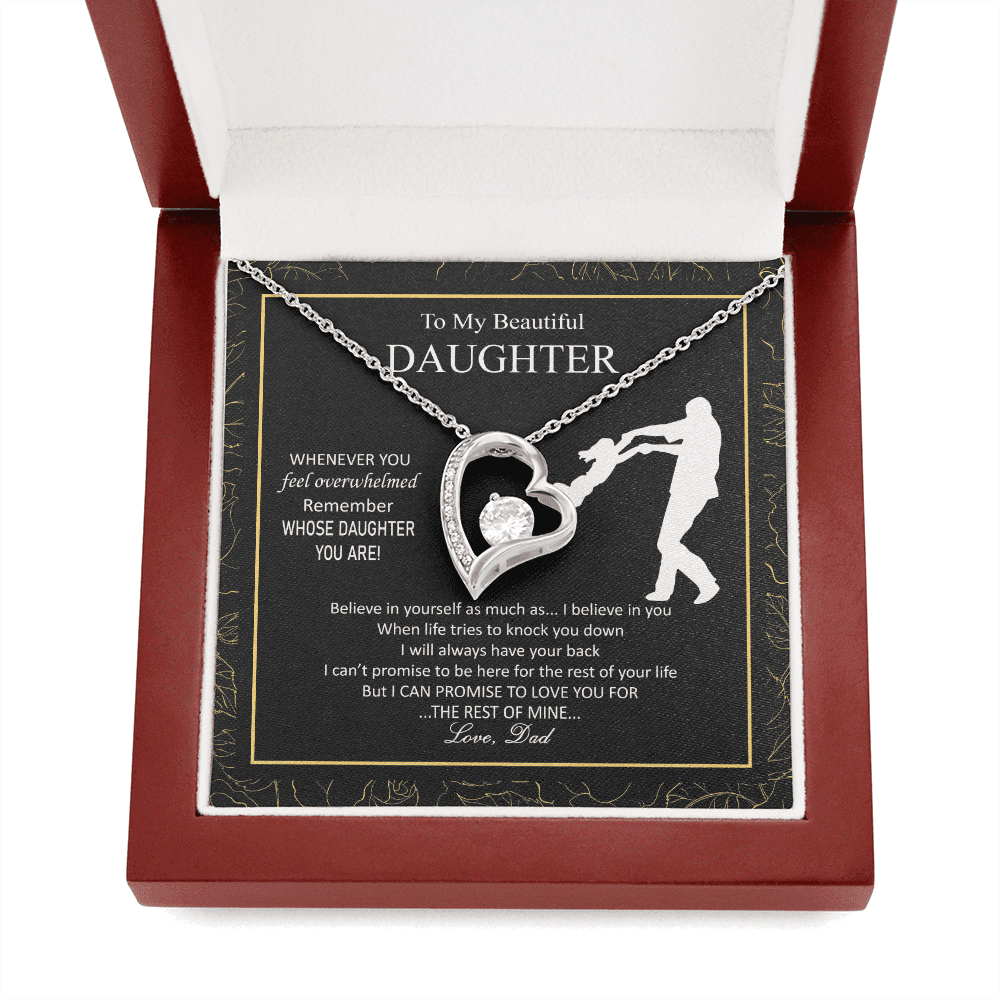 Beautiful Overwhelmed Remember Believe Promise Forever Love Necklace