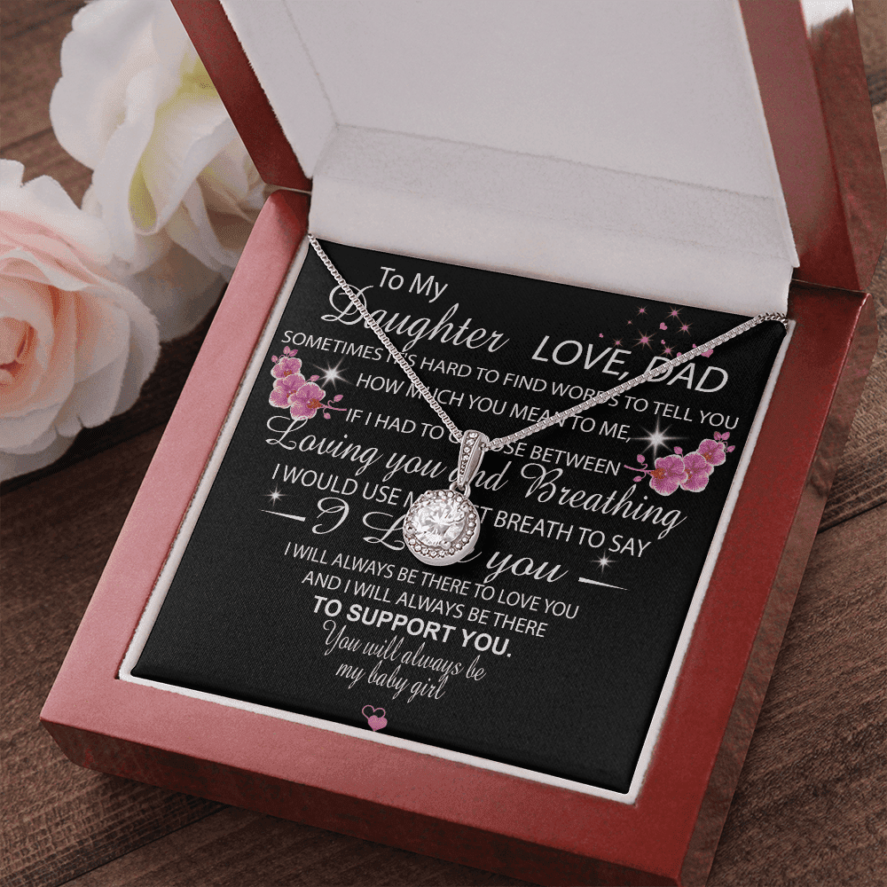 Always Be There To Support You Gift For Daughter Eternal Hope Necklace
