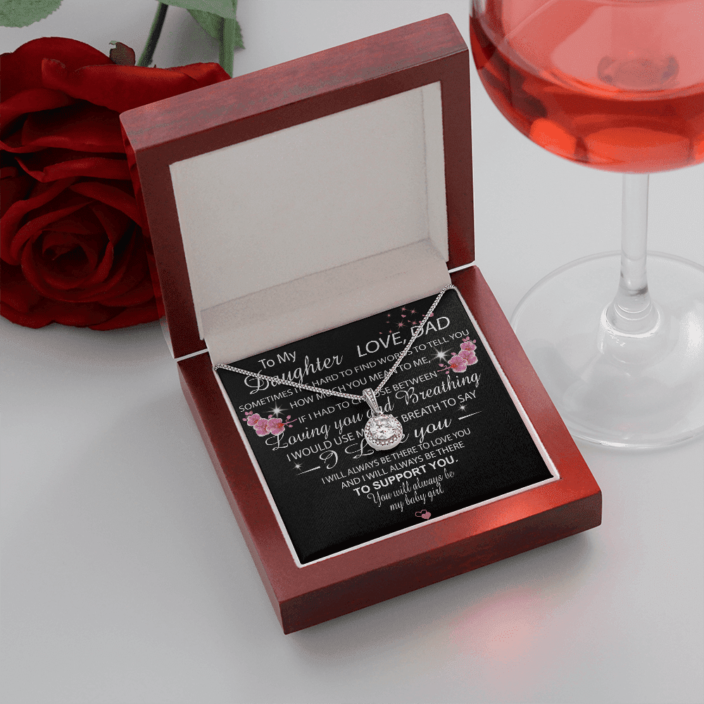 Always Be There To Support You Gift For Daughter Eternal Hope Necklace