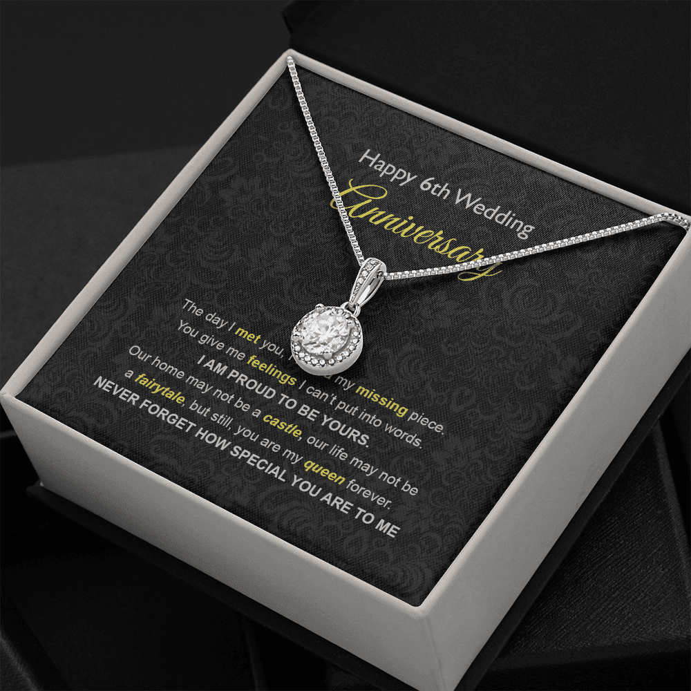 Wife Necklace, 6th Wedding Anniversary Necklace Gift Ideas For Wife Eternal Hope Necklace