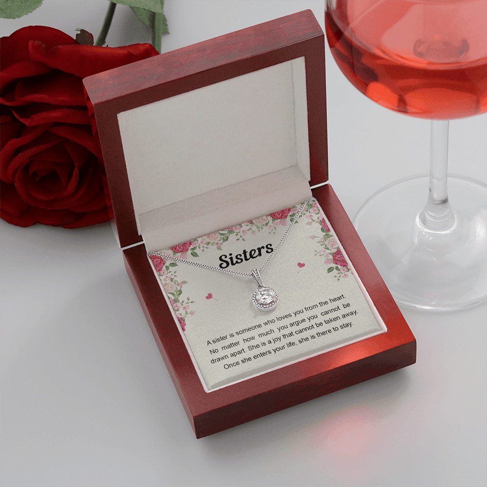Sister Necklace Someone Who Loves You From The Heart Best Gift For Sister Eternal Hope Necklace