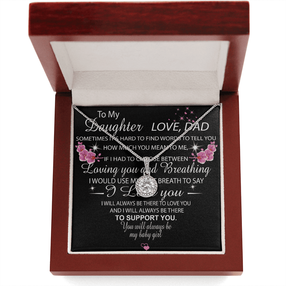 Always Be There To Support You Gift For Daughter Eternal Hope Necklace