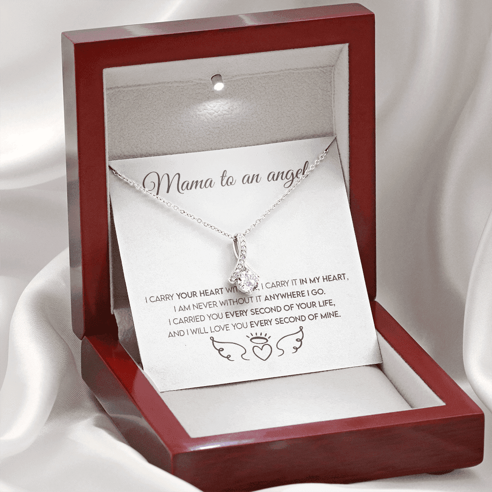 Mama To An Angel, Miscarriage Keepsake, Angel Baby, Pregnancy Loss, Bereavement Gift Alluring Beauty Necklace