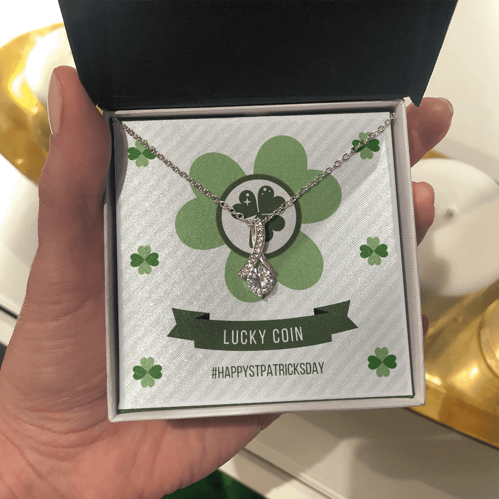 Lucky Day Happy Patrick's Day Alluring Beauty Necklace Gift For Her Toptrendygear