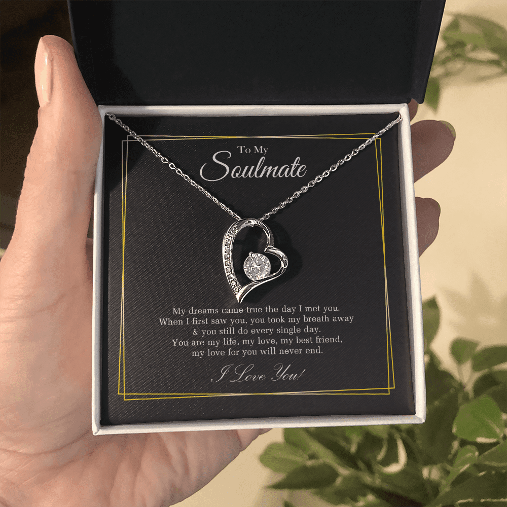 Soulmate Necklace You Are My Best Friend Gift For Her Forever Love Necklace
