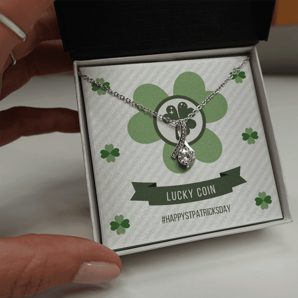 Lucky Day Happy Patrick's Day Alluring Beauty Necklace Gift For Her Toptrendygear
