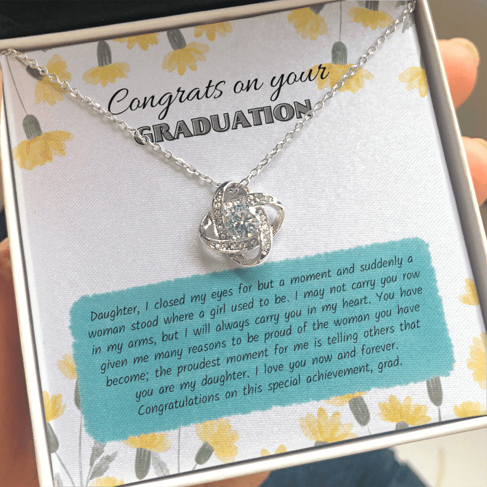 Congratulations On This Special Achievement Love Knot Necklace Gift For Her Toptrendygear