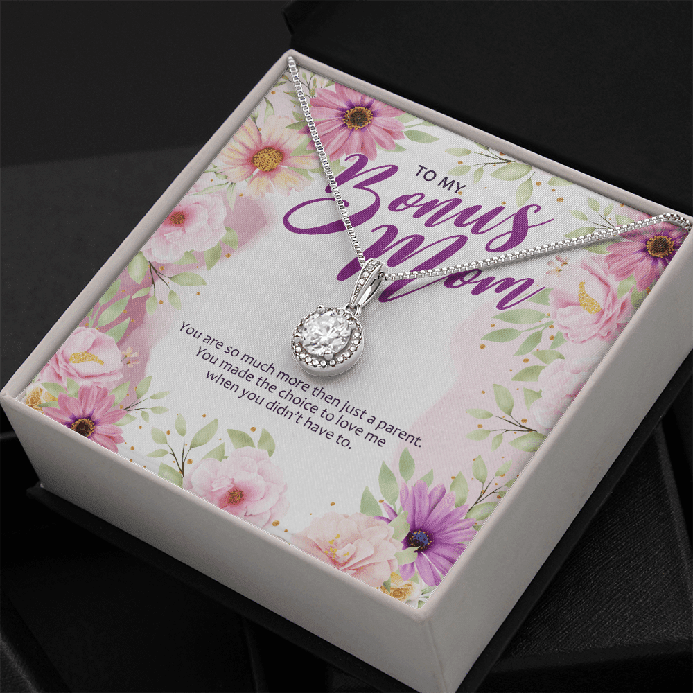 Gift For Bonus Mom You Made The Choice To Love Me Eternal Hope Necklace