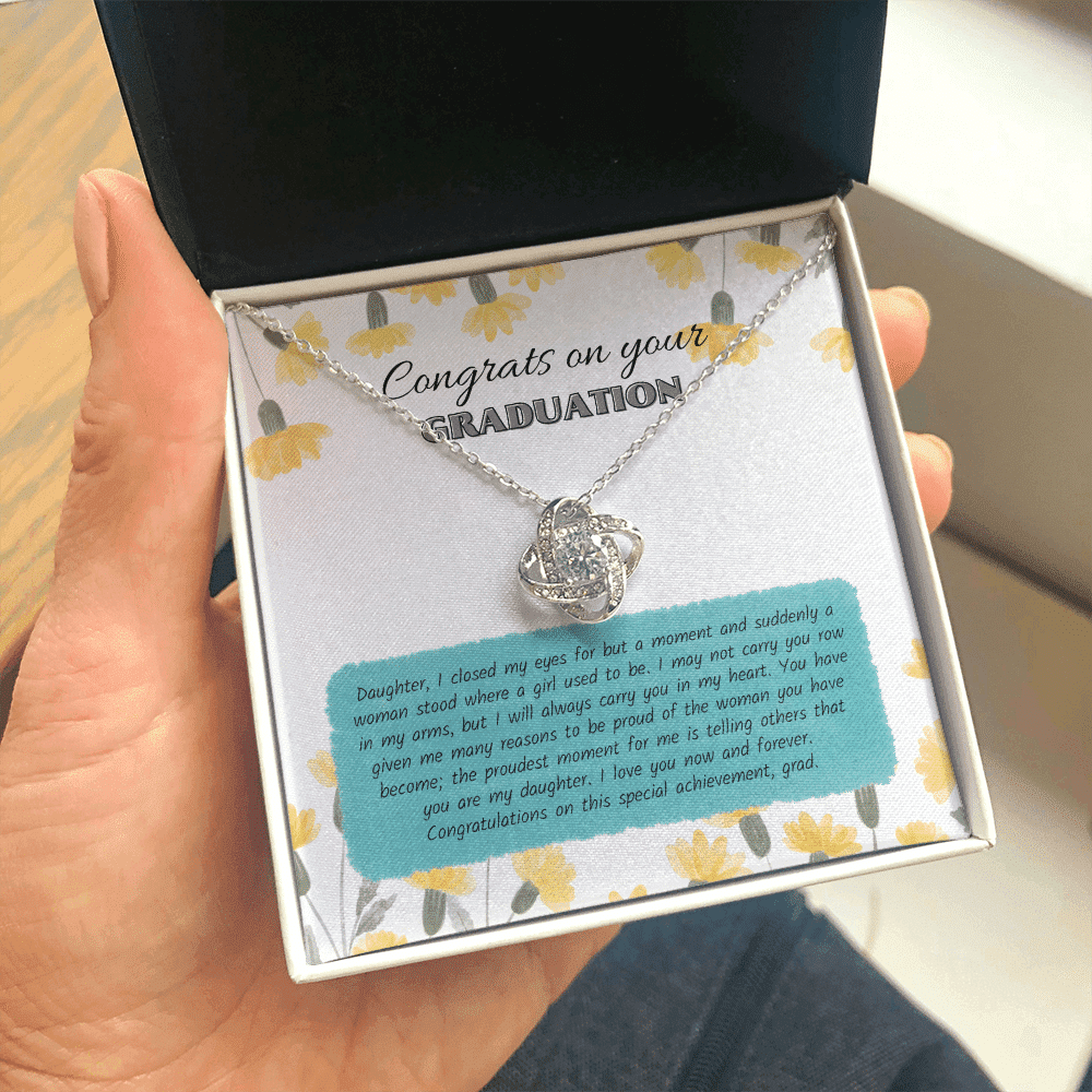 Congratulations On This Special Achievement Love Knot Necklace Gift For Her Toptrendygear