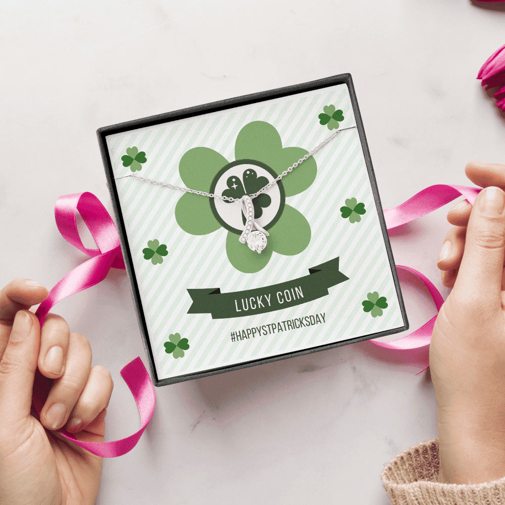 Lucky Day Happy Patrick's Day Alluring Beauty Necklace Gift For Her Toptrendygear