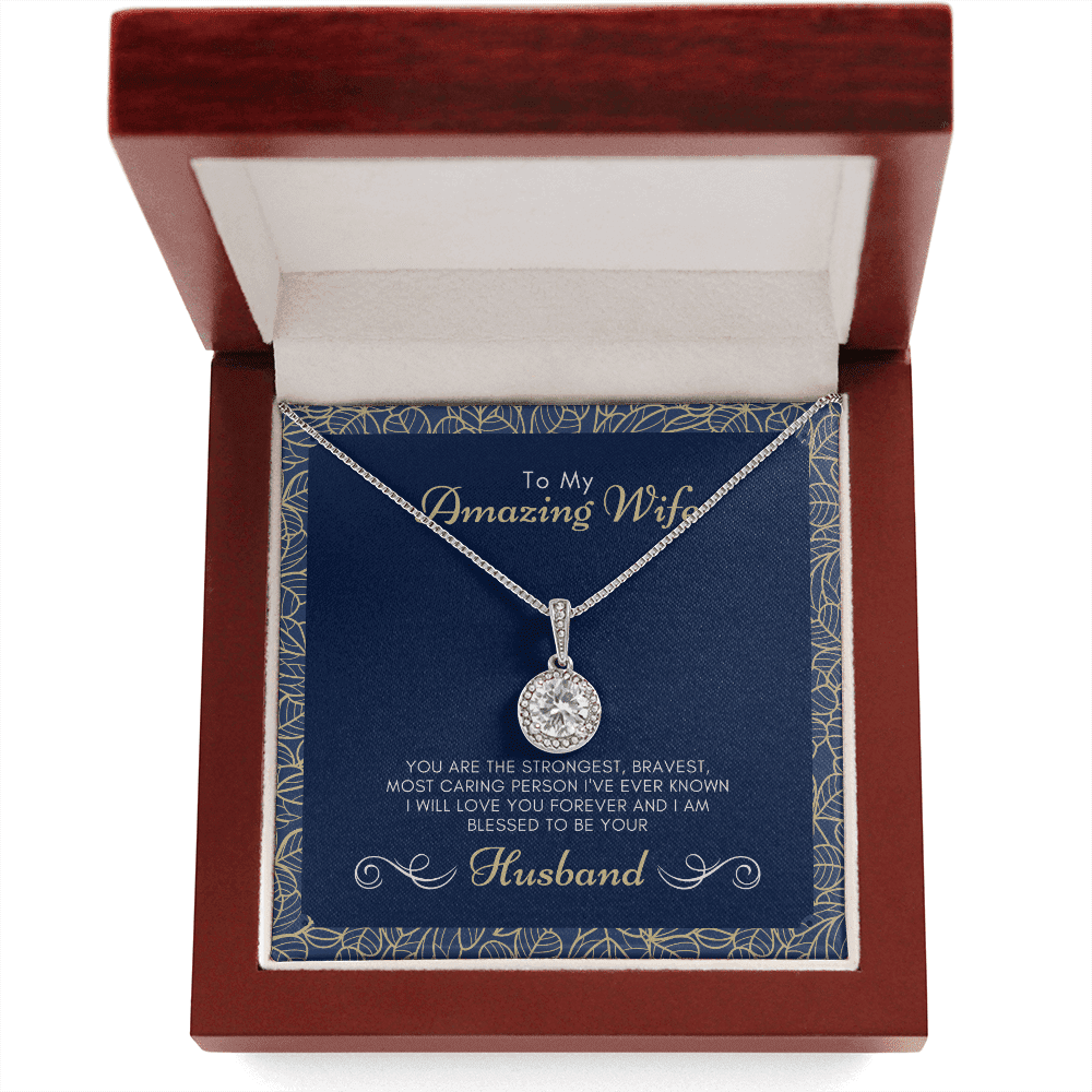 To My Amazing Wife I Am Blessed To Be Yours Eternal Hope Necklace Toptrendygear