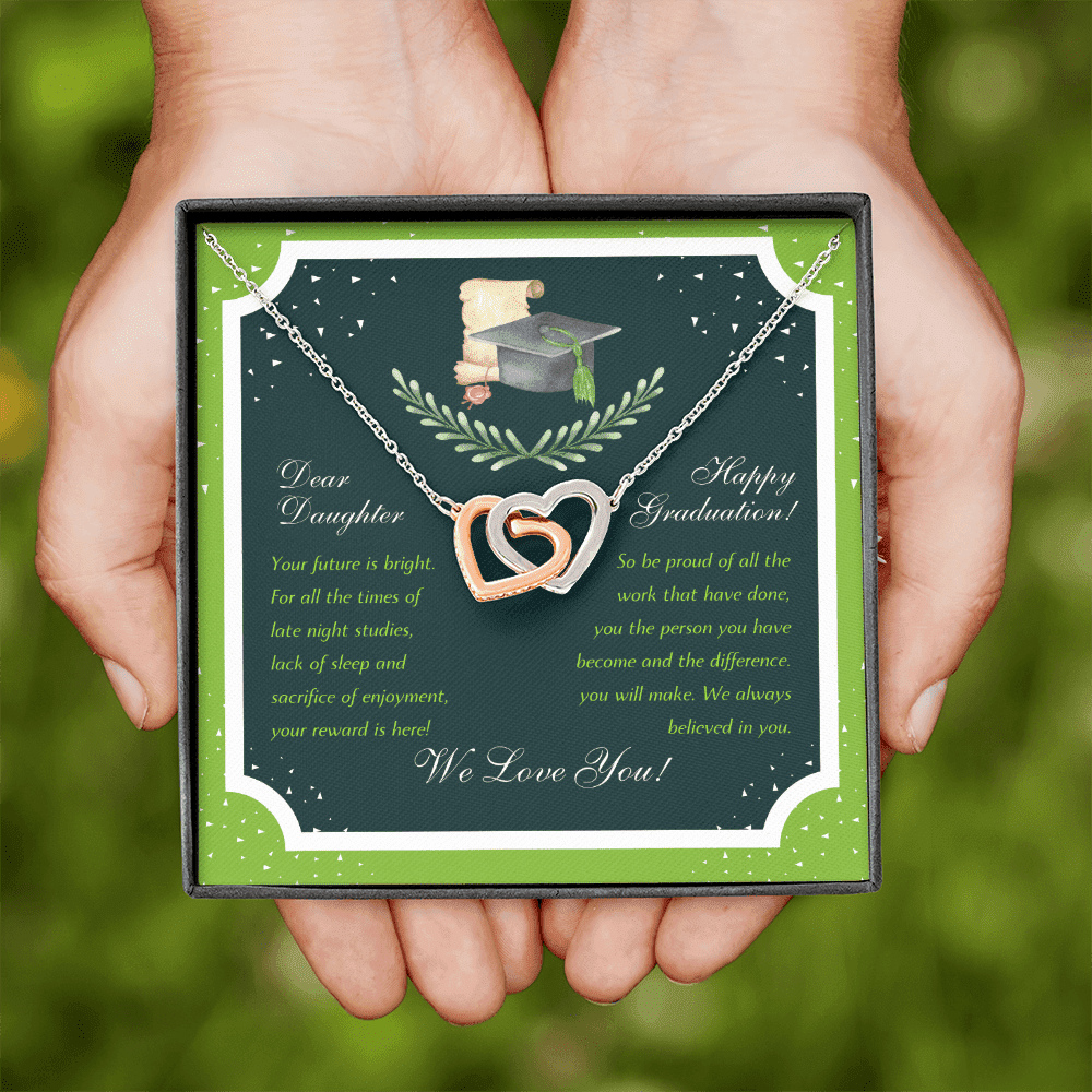 We Love You Interlocking Heart Necklace Graduation Gifts For Her Toptrendygear