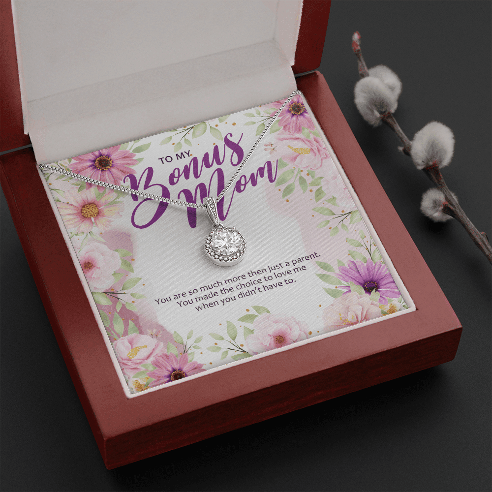 Gift For Bonus Mom You Made The Choice To Love Me Eternal Hope Necklace