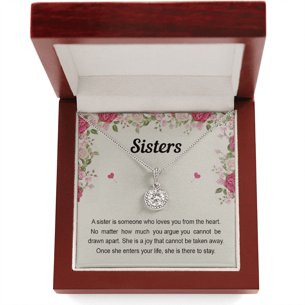 Sister Necklace Someone Who Loves You From The Heart Best Gift For Sister Eternal Hope Necklace